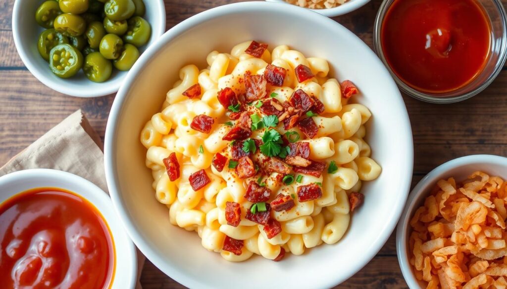 Chick-fil-A mac and cheese with various customizations