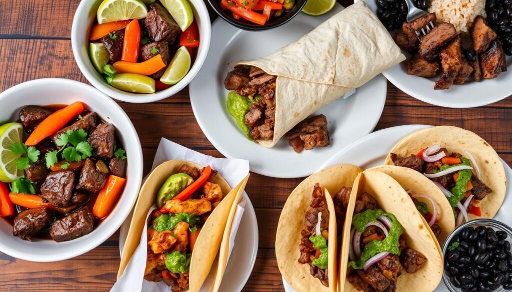 Chipotle steak dishes