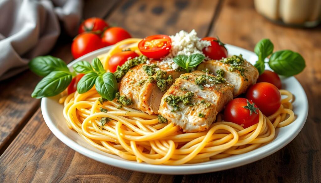 Pesto Chicken Tenderloin Pasta