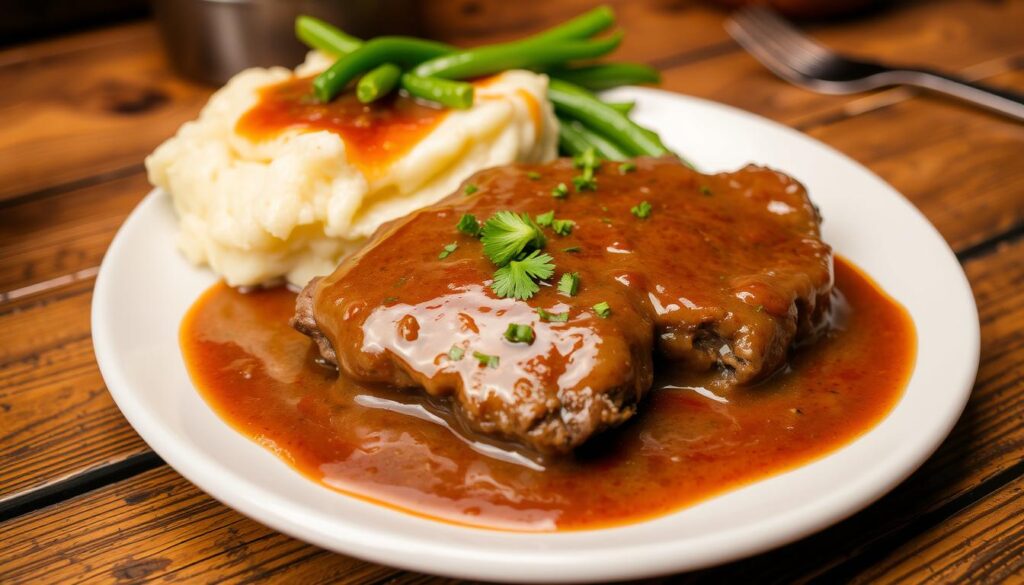 Salisbury steak with gravy