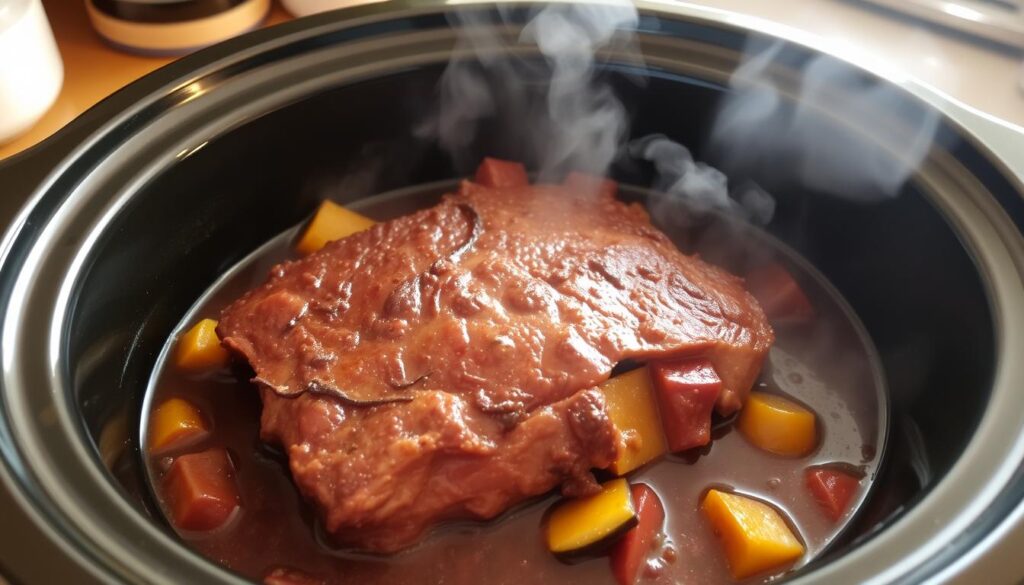 Tender Cube Steak in Crockpot