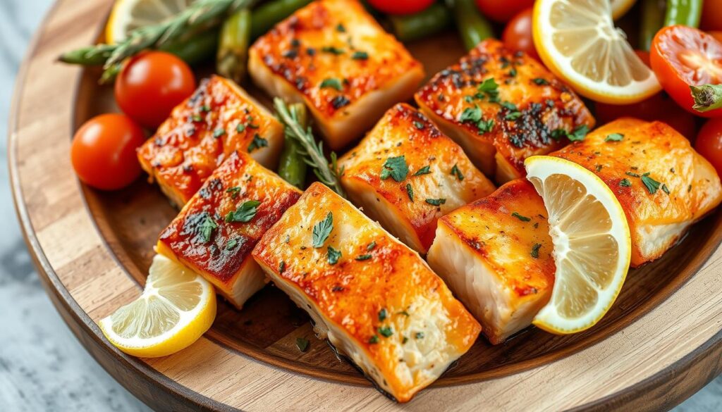 baked salmon bites