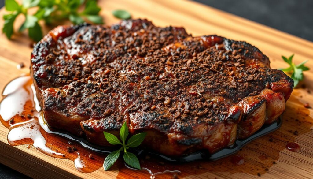 chipotle-rubbed steak