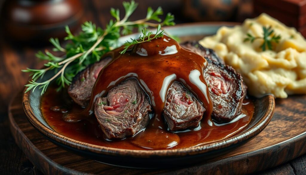 Chopped Steak with Gravy