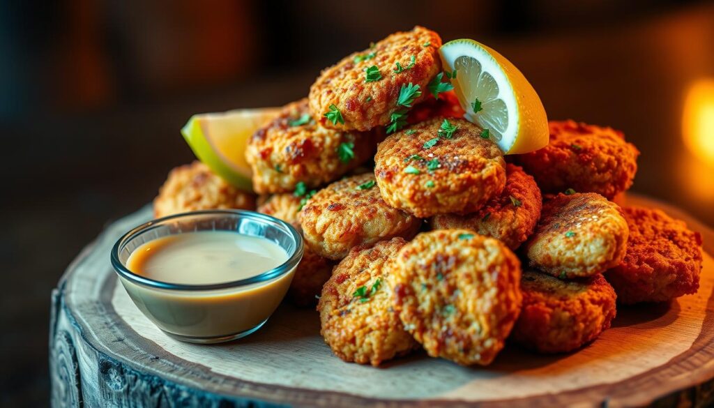 crispy salmon bites