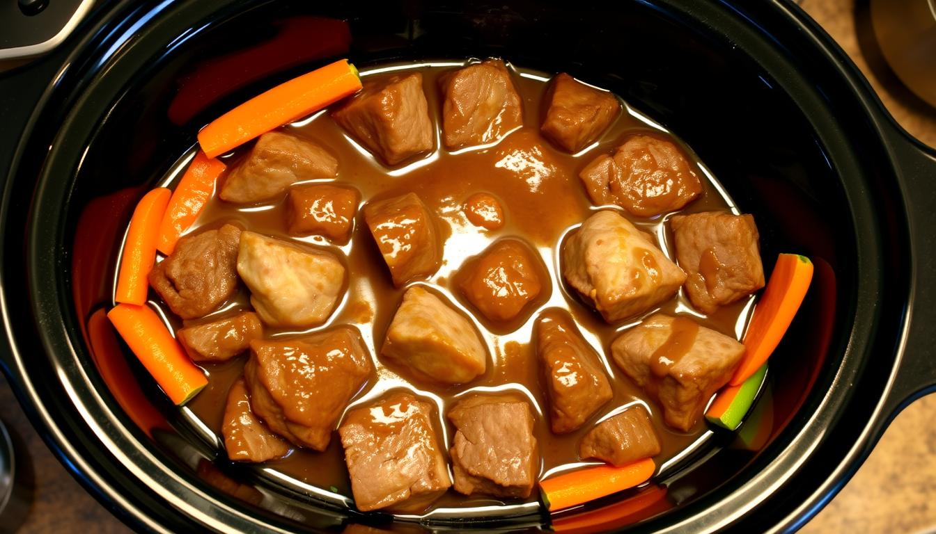 cube steak in crock pot