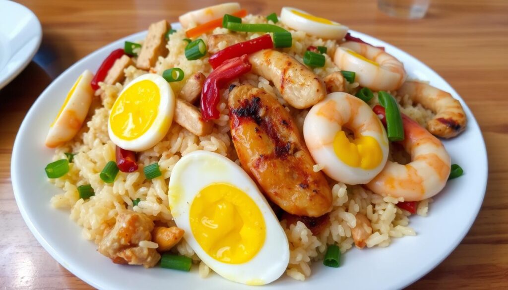 Fried Rice with Egg and Shrimp