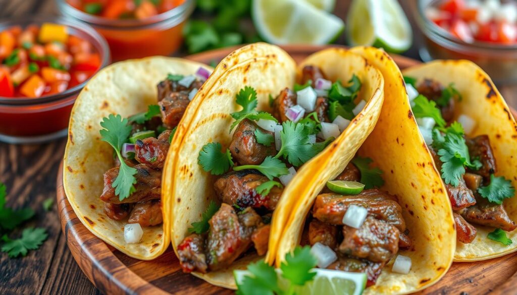 grilled steak tacos