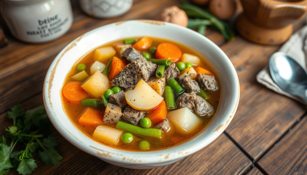 customized vegetable beef soup