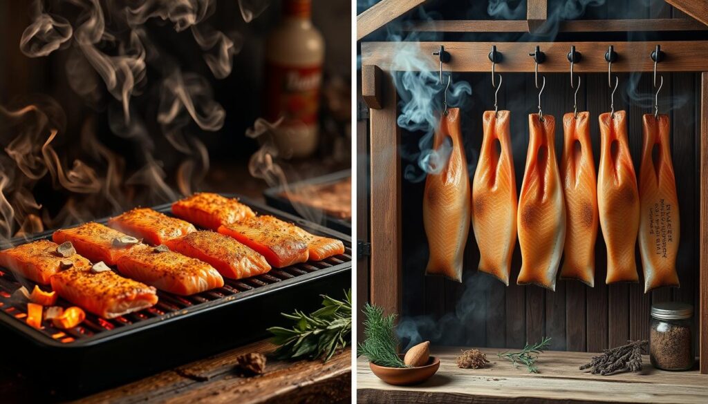 hot smoking vs cold smoking salmon