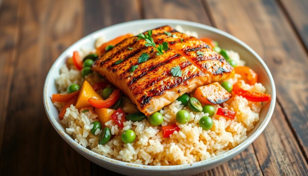 salmon rice recipes