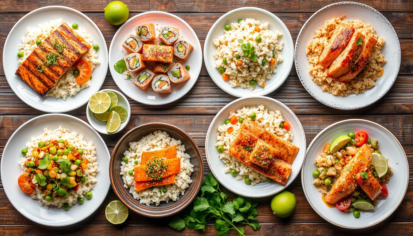 salmon rice recipes