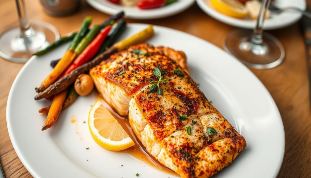 spicy baked king salmon