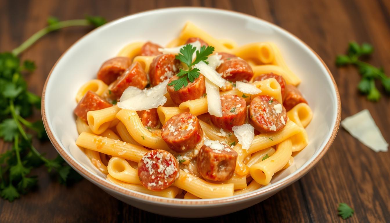 Creamy Sausage Rigatoni Dish