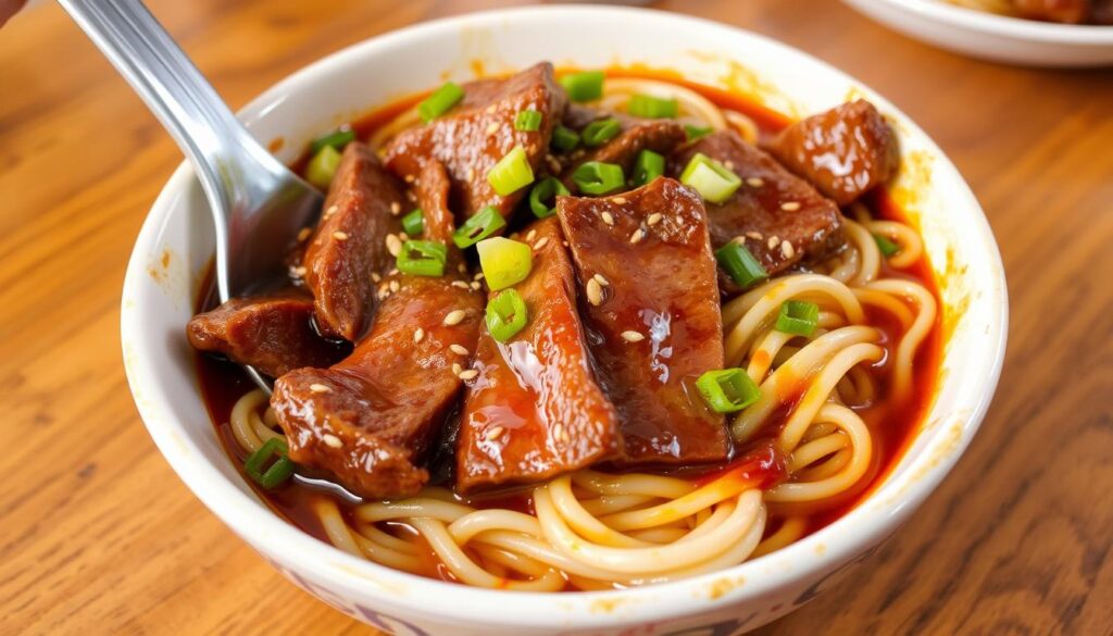 Sticky Beef Noodles