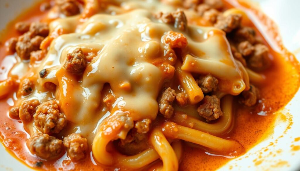 creamy cheeseburger pasta