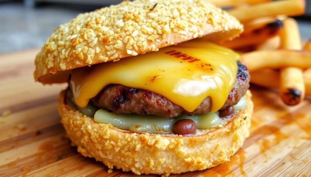 homemade burger